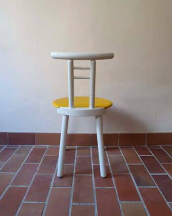 4 two-tone chairs made in Italy