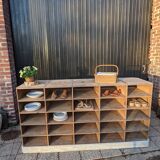 Wooden locker cabinet
