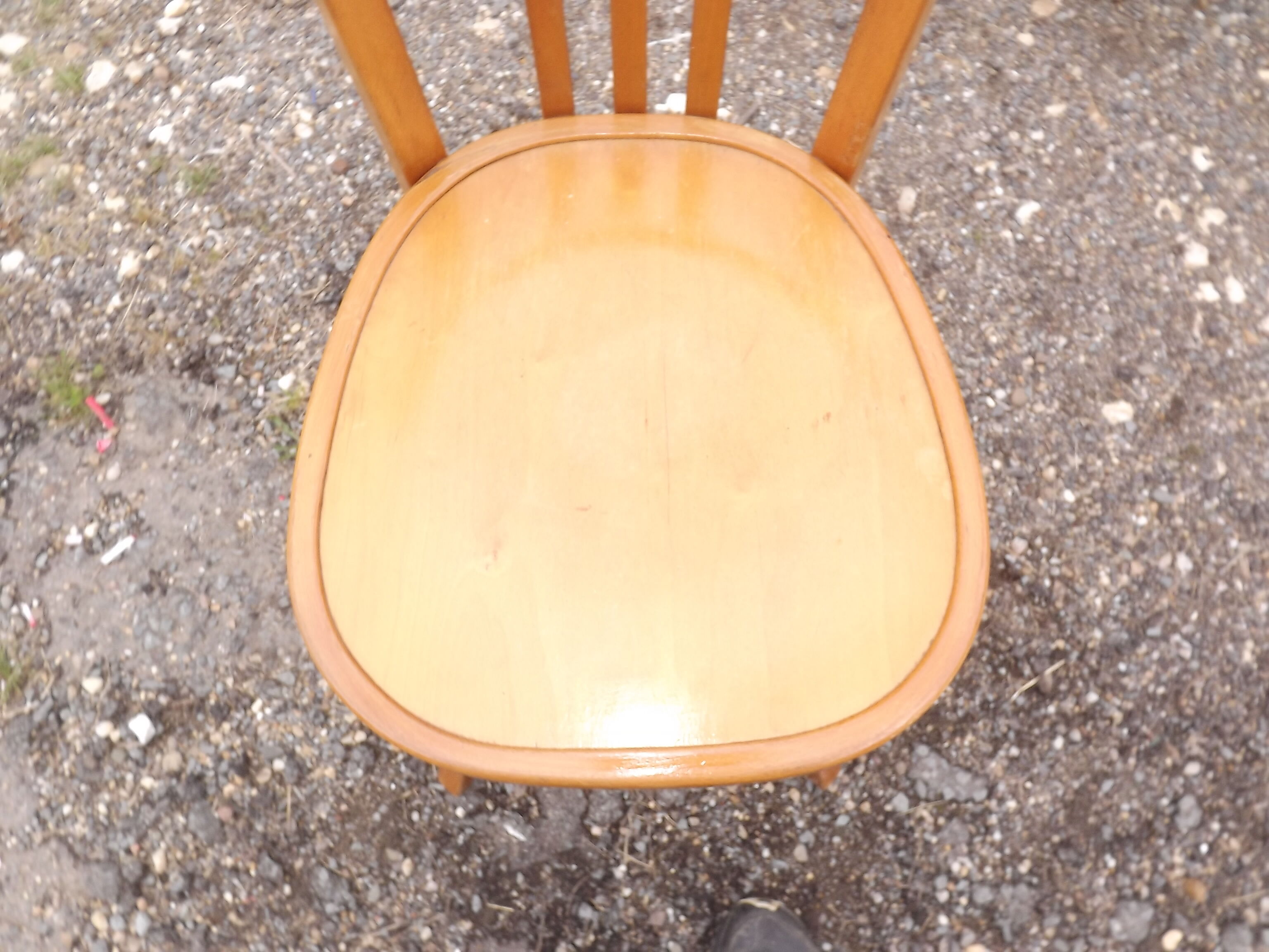 4 Baumann wooden bistro chairs