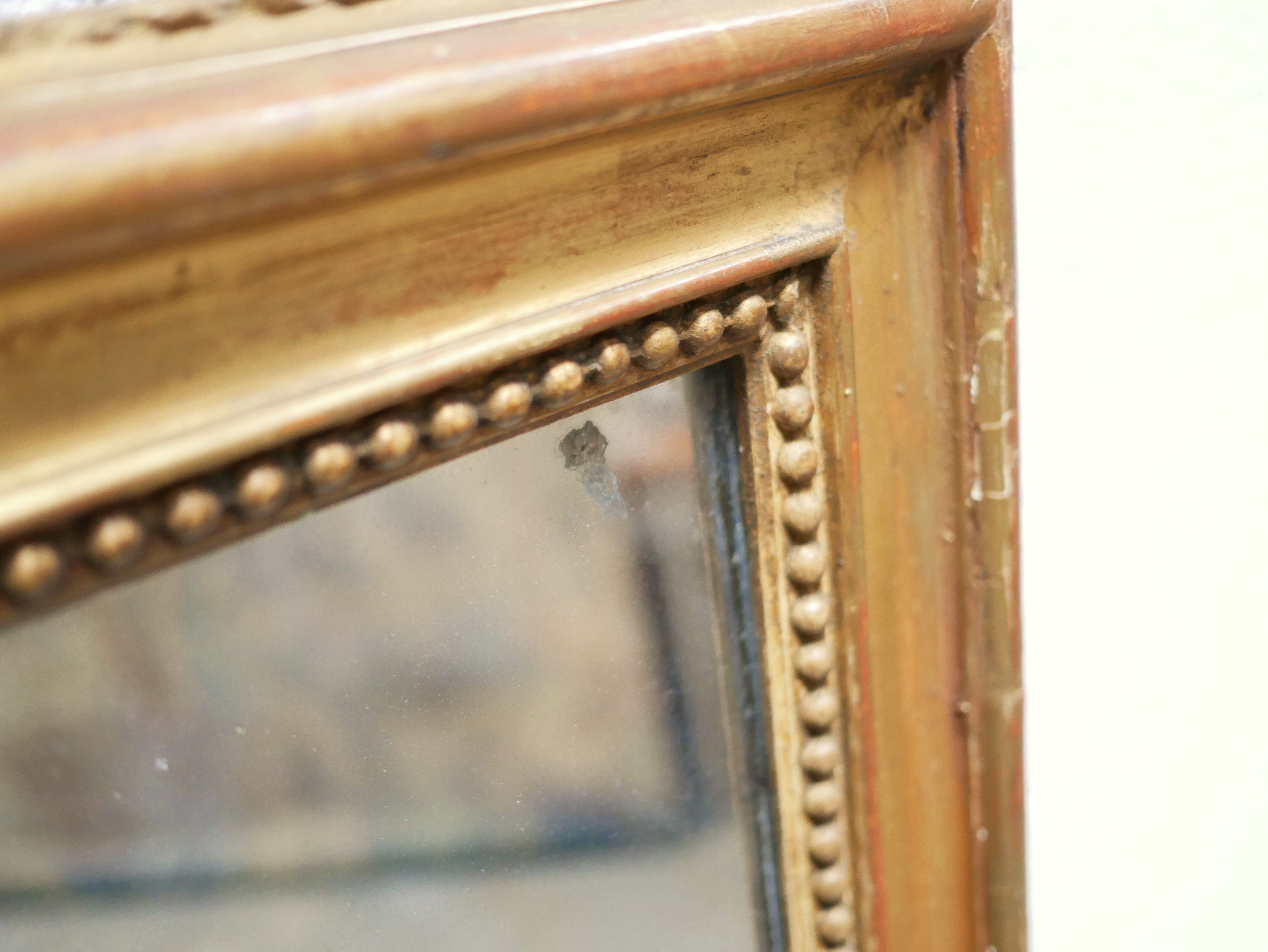 Old rectangular mirror Louis Philippe 150cm x 107cm