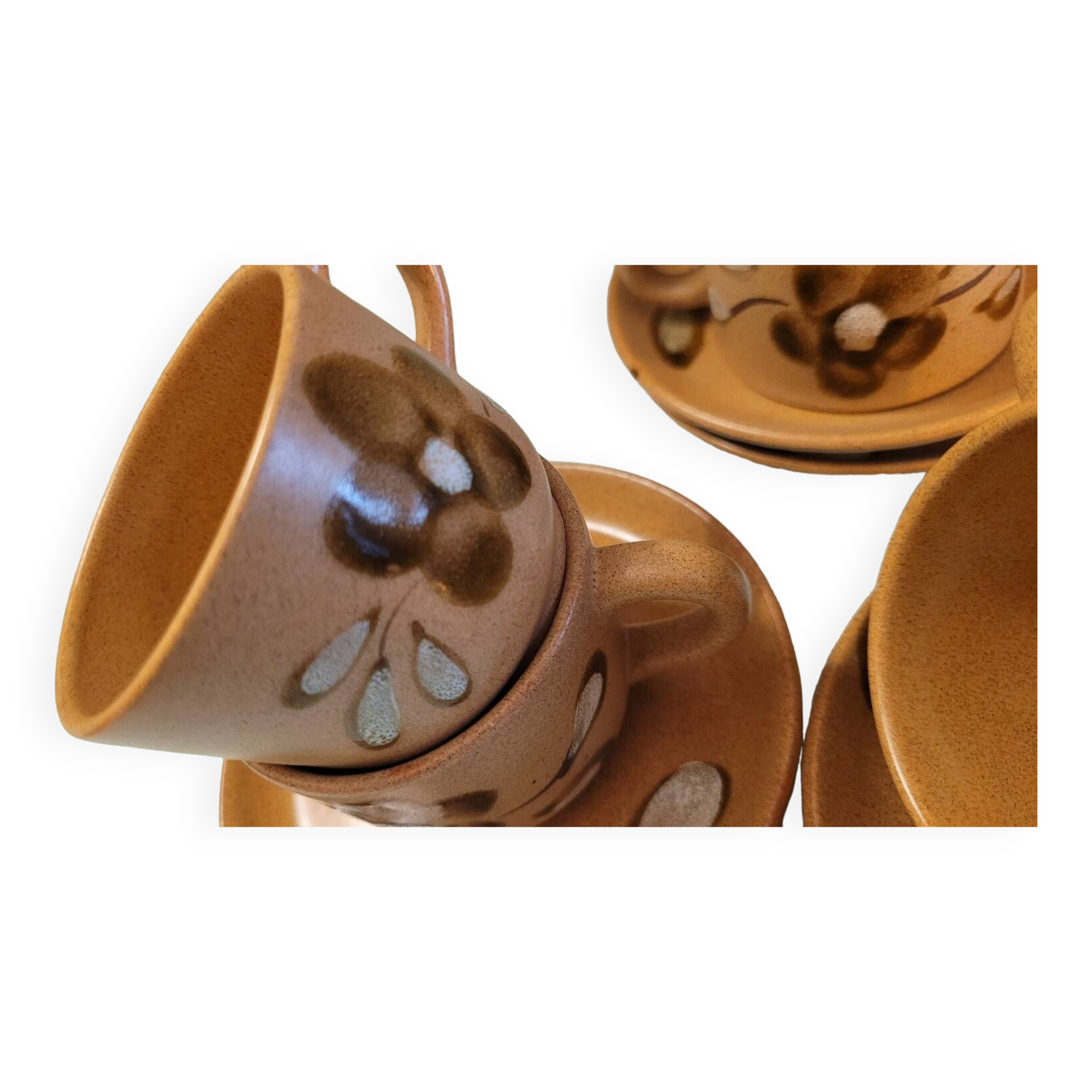 Sarreguemines 70's cups