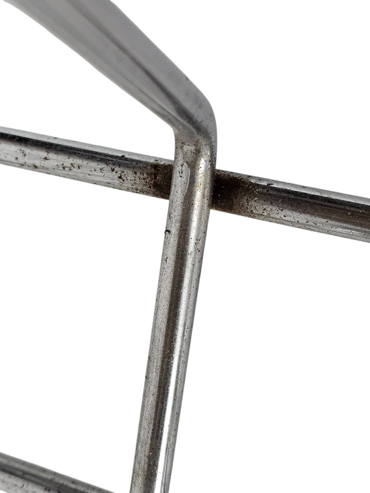 Charles and Ray Eames style magazine rack - Atomic - chrome - wood  Sputnik