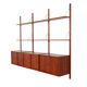 Teak modular bookcase PS System, Danish design, 1960s, manufactured by Rand