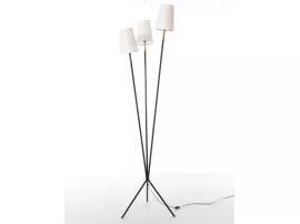 Lampadaire vintage tripodes à 3 abat-jours