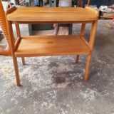 Console oak feet compass