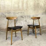 Paire de chaises scandinaves vintage