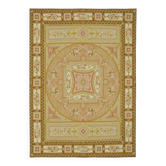 Handmade European Vintage Aubusson Kilim 268 cm x 373 cm