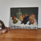 Still life with pears and grapes