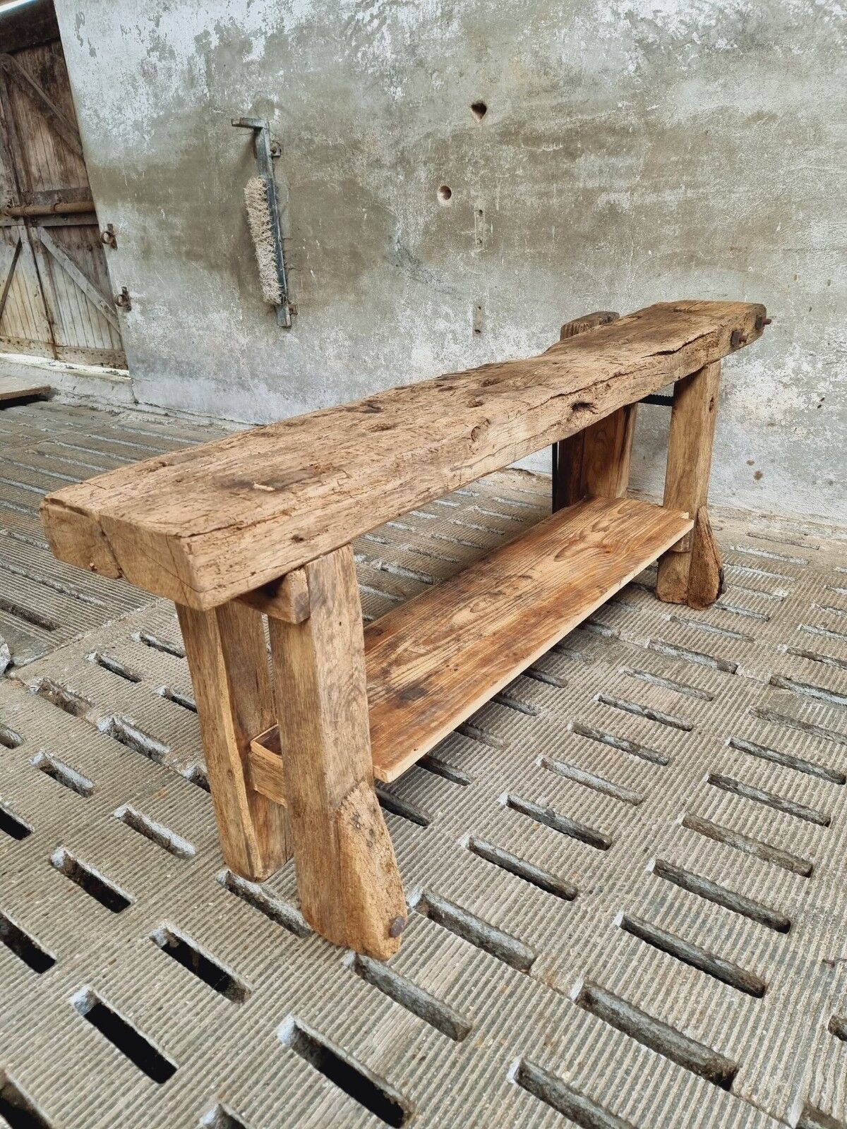 Workbench oak side table 19th century