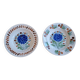 Set of 2 Gien Geoffroy Deep Plates with 19th Century Floral Decoration