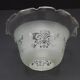 Set of 4 Victorian Style Bell-Shaped Glass Replacement Shades Frilled Edge