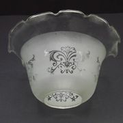 Set of 4 Victorian Style Bell-Shaped Glass Replacement Shades Frilled Edge