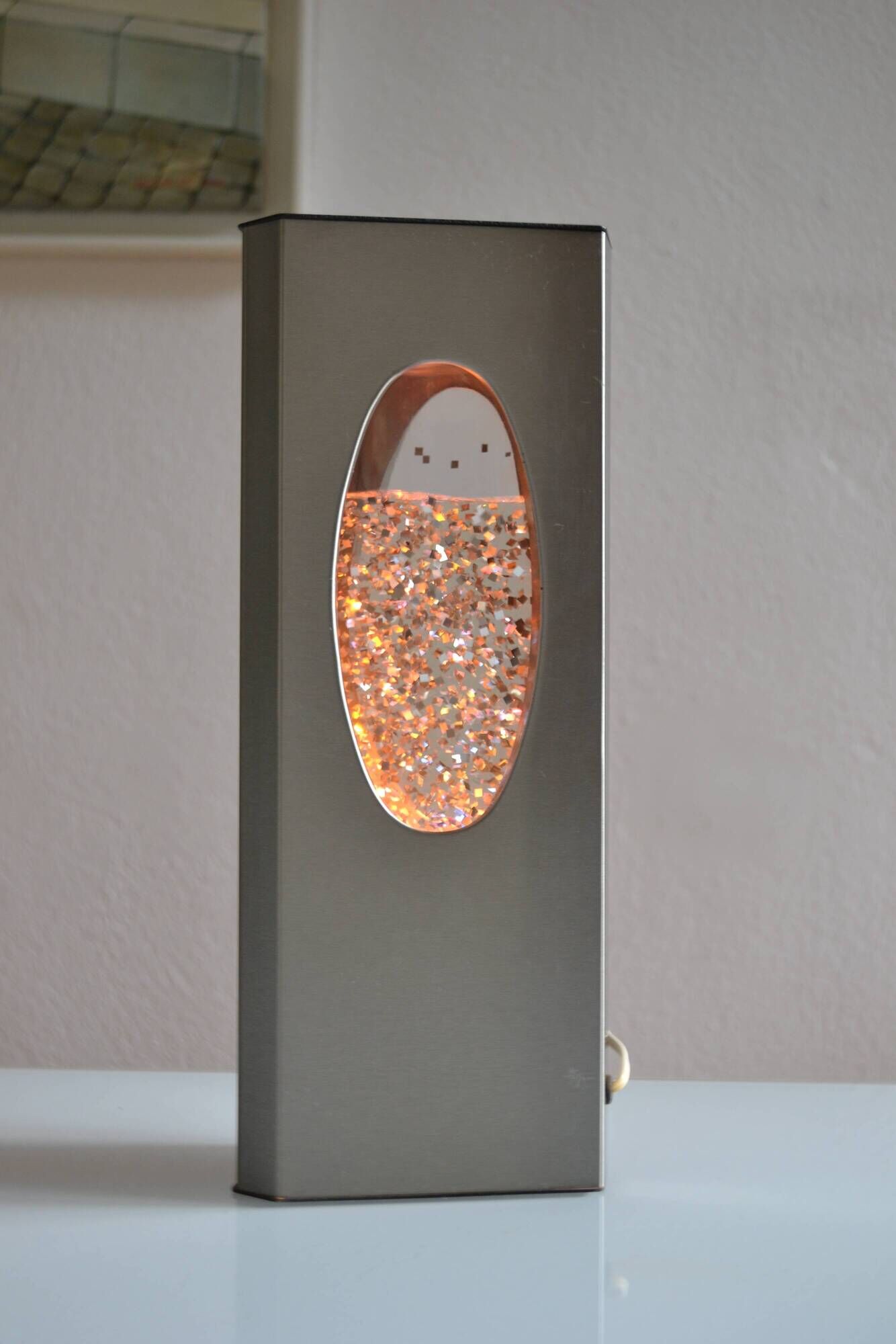 Vintage Space Age Psychedelic 70s 1970s Glitter Lamp