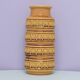 vintage ochre yellow West Germany vase of coffee beans Scheurich