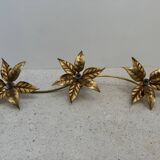 Large brass wall light, Willy Daro