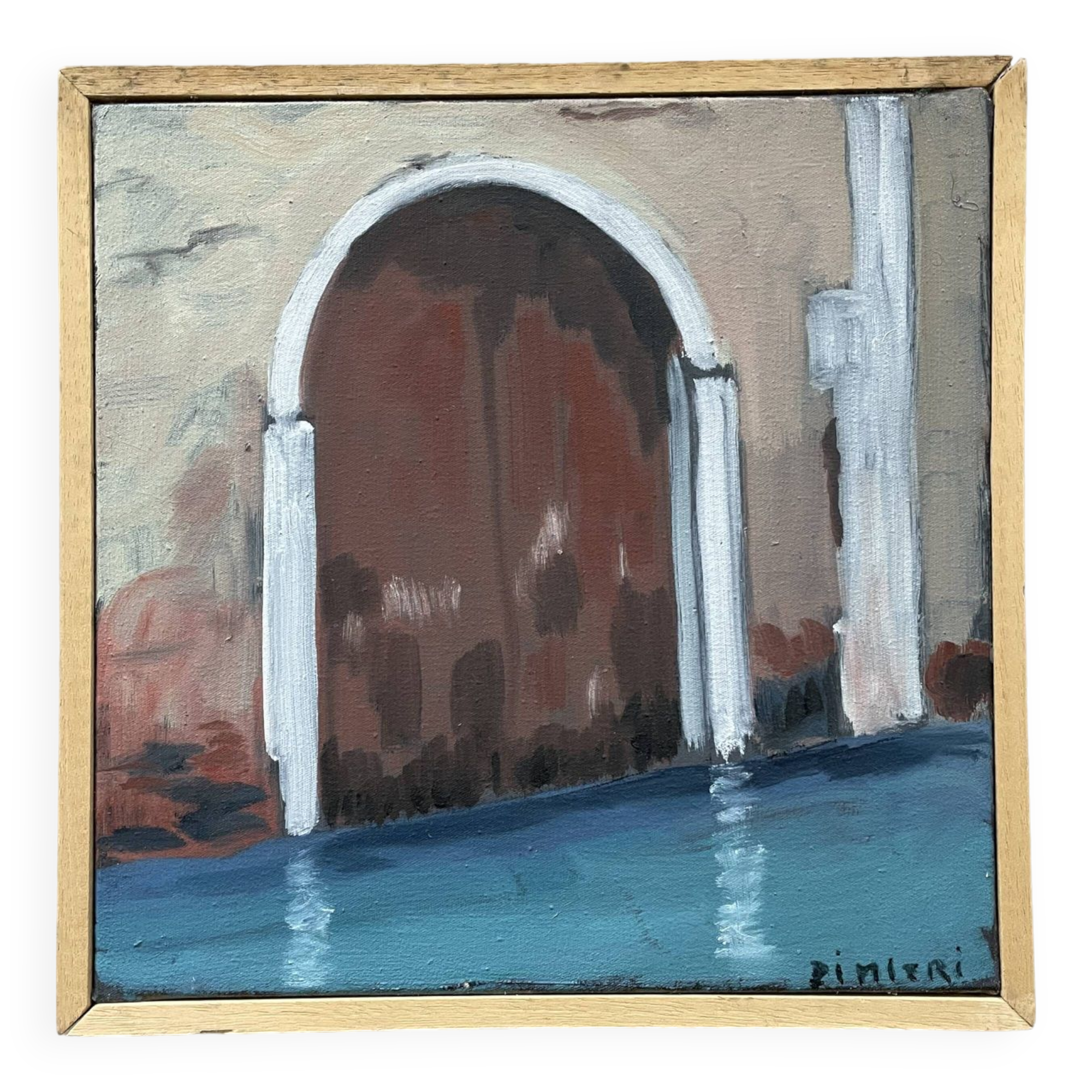 Oil on canvas signed Dimitri