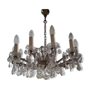 Lustre en cristal à pampilles