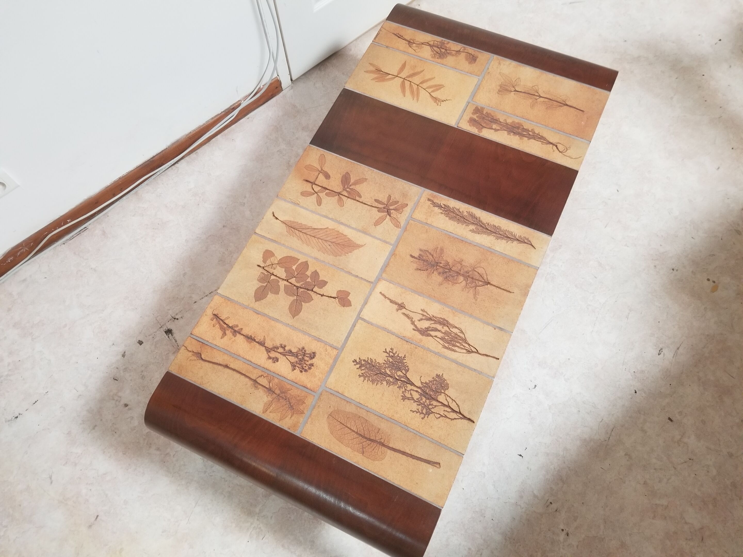 Roger capron rectangular coffee table - vintage