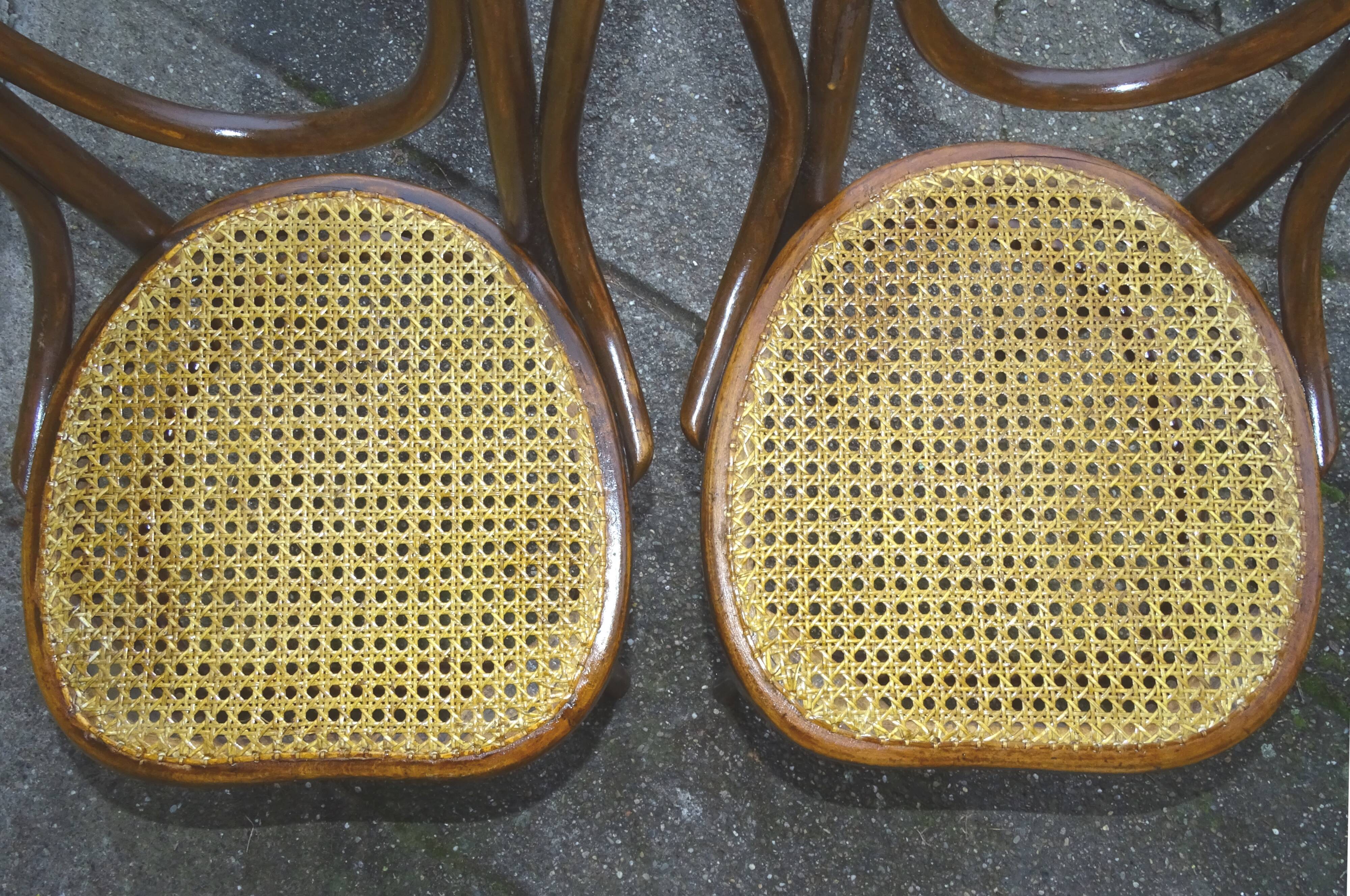 Two chairs no. 46 from kohn/ mundus/thonet circa 1925 cannes,