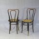 2 Kohn chairs no. 48 by Kohn 1890, not Thonet bistro - caned -