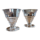 2 old glasses, bistro style