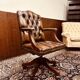 Classic English President Chair Brown Office chair