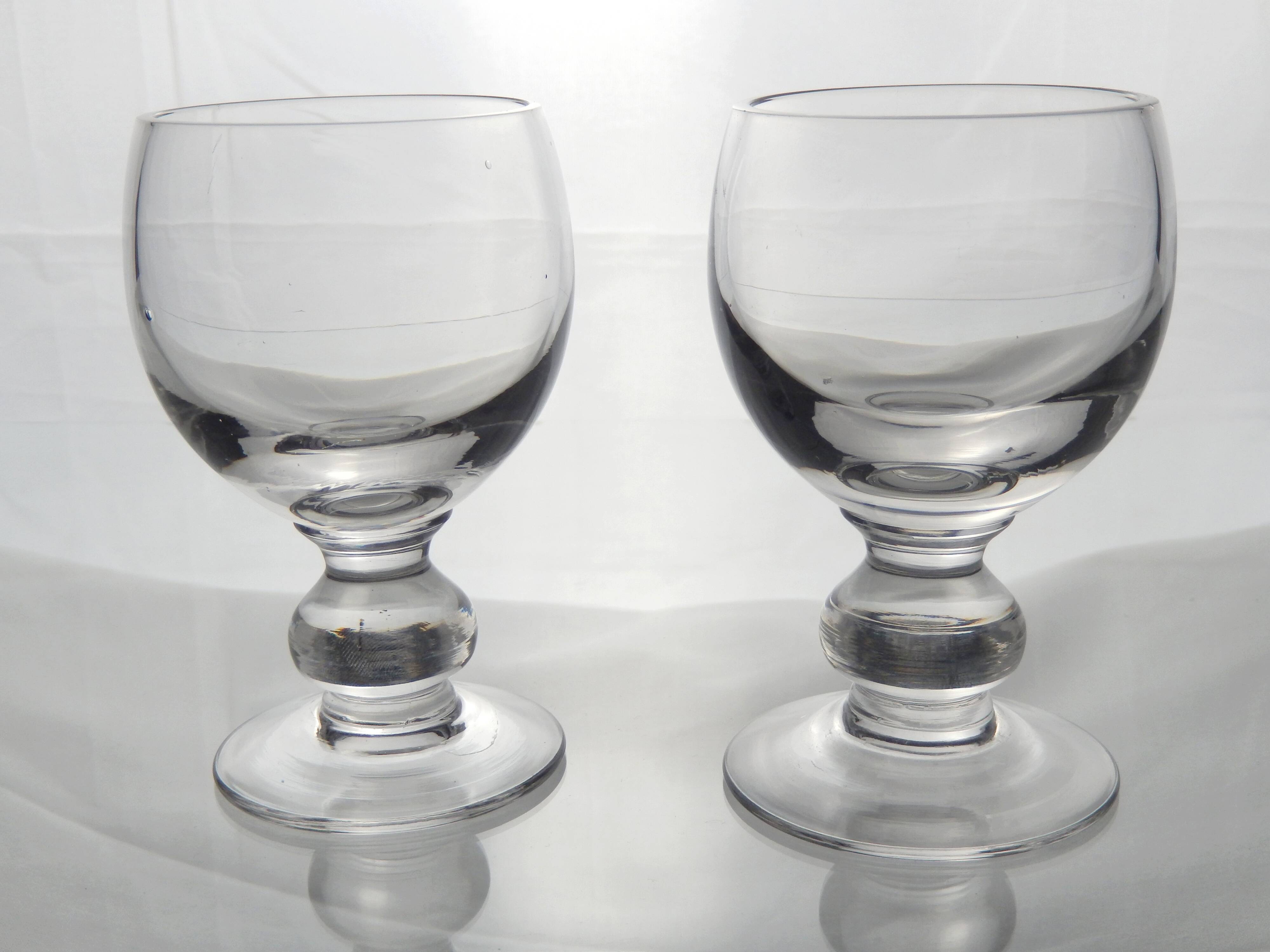 Verres à liqueur ancien. Lot de 2 pièces
