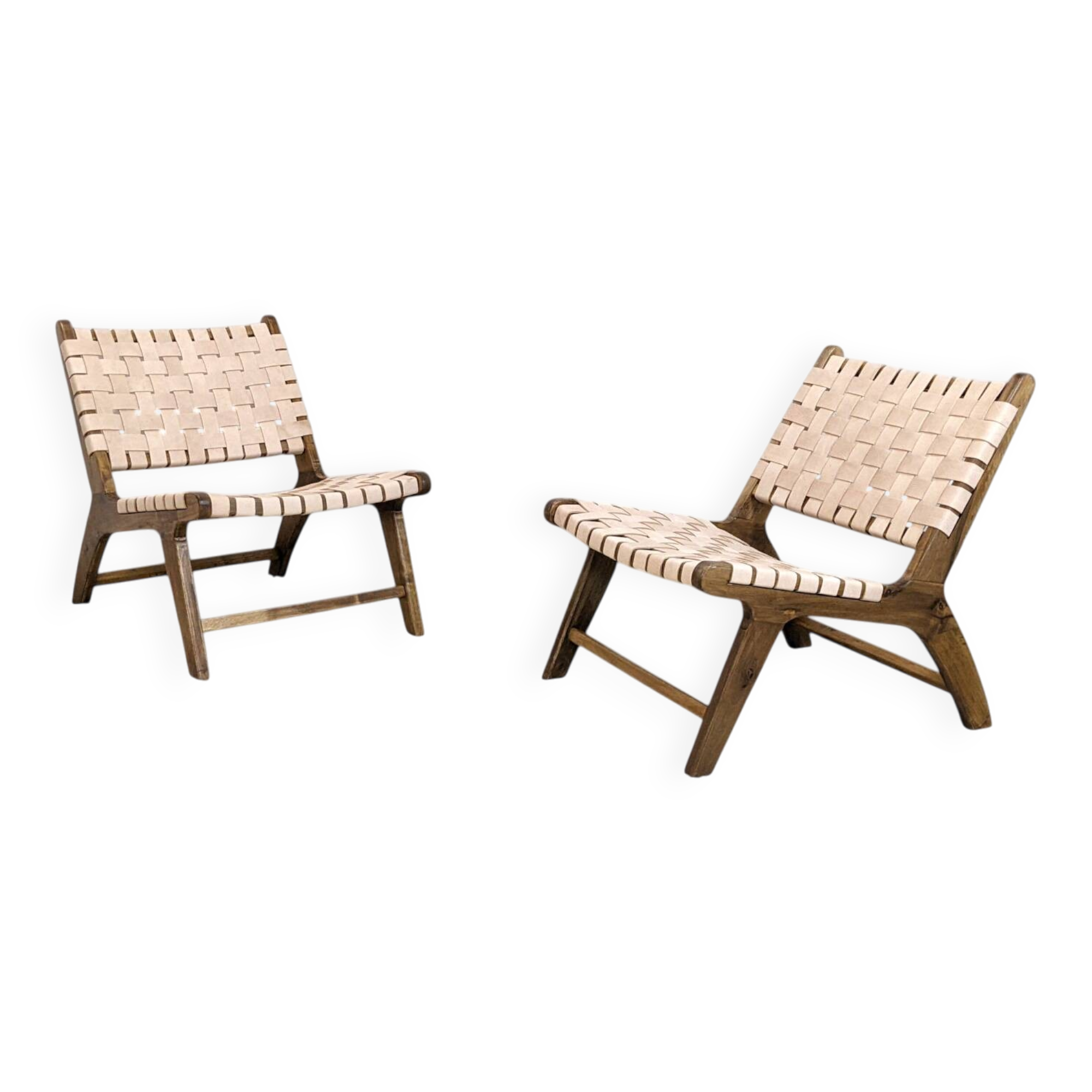 Two leather armchairs