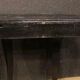 China 19th century console half moon black wood.