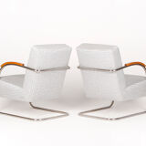 Tubular Steel Armchairs from Mücke-Melder 1930s, Set of Two