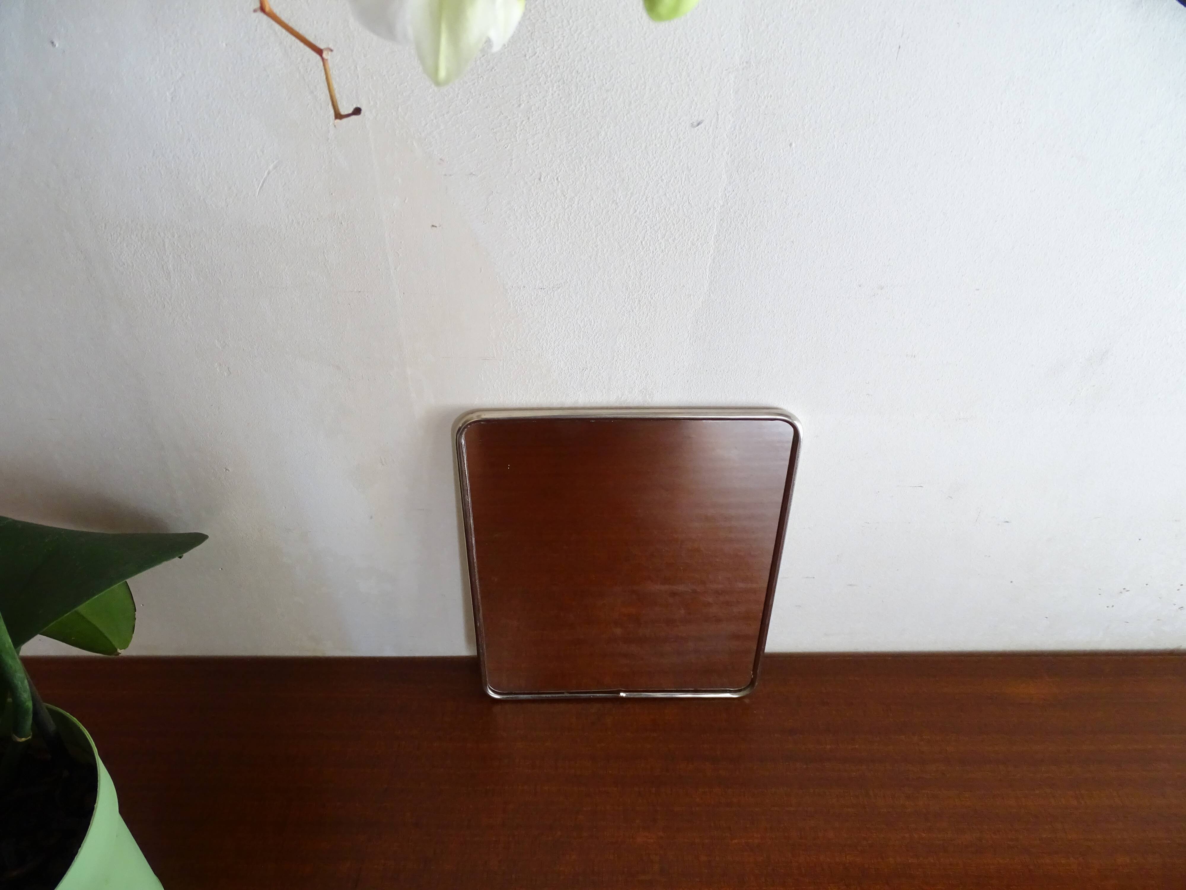 Vintage barber mirror 22 cm x 18 cm