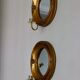 Pair of Mid Century Swedish Gilded Wooden Sconces with Mirror