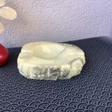 Brutalist alabaster ashtray Alabaster Italy - Romano Bianchi