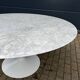 Original round dining table Knoll Tulip (152cm) Carrara