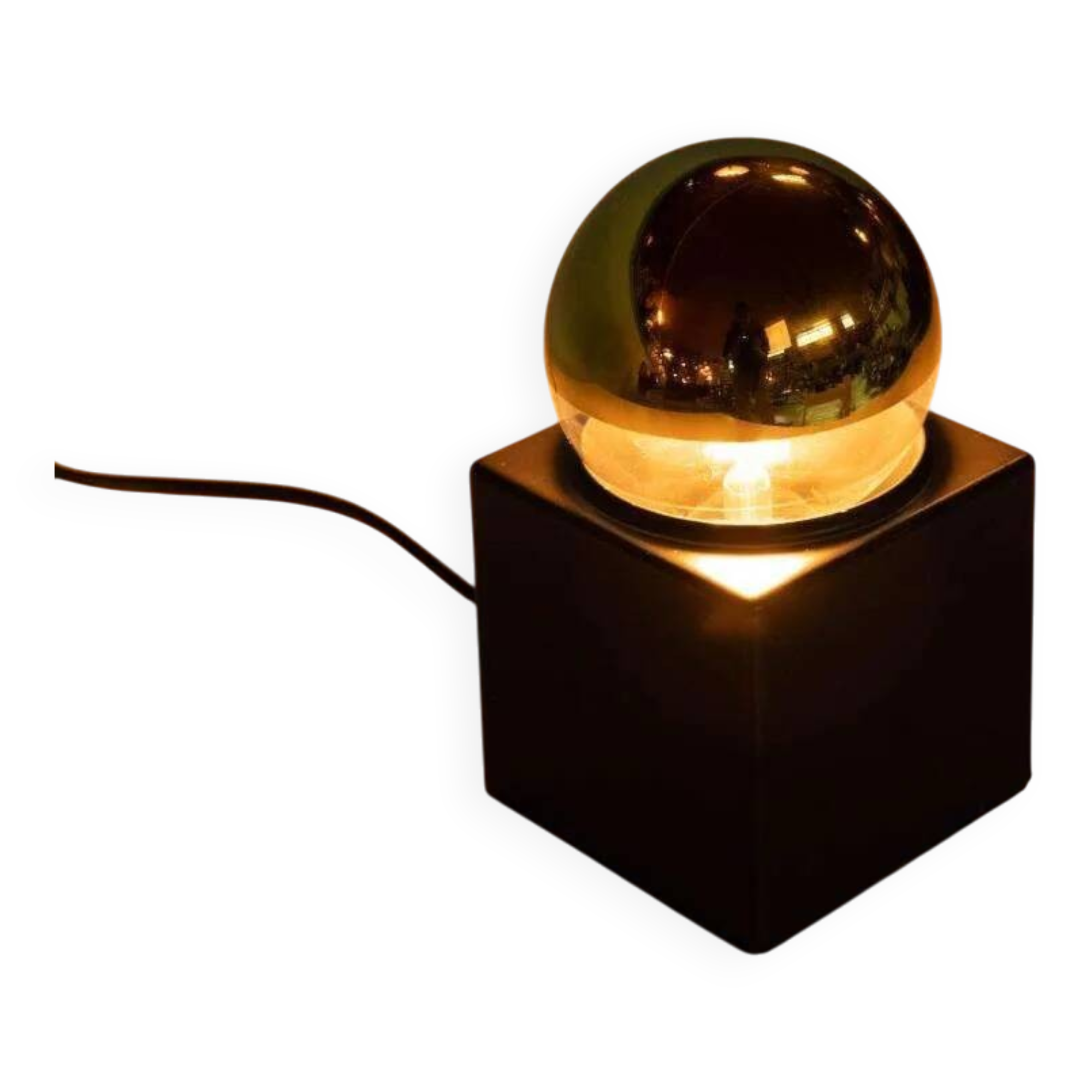 Lampe cube de l'âge spatial Philips cubic minimaliste lumière 70s