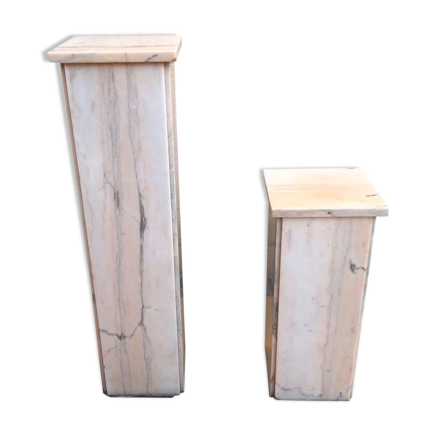 Set of 2 pink marble harnesses