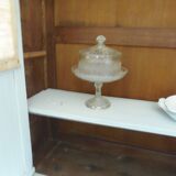 Library, vintage dresser re-enchanted in cloud gray.