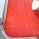 Chaise haute baby flash 1960 chromé et bois rouge