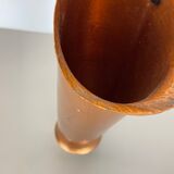 Original Metal Copper Brutalist Hollywood Regency Umbrella Stand Germany, 1970s