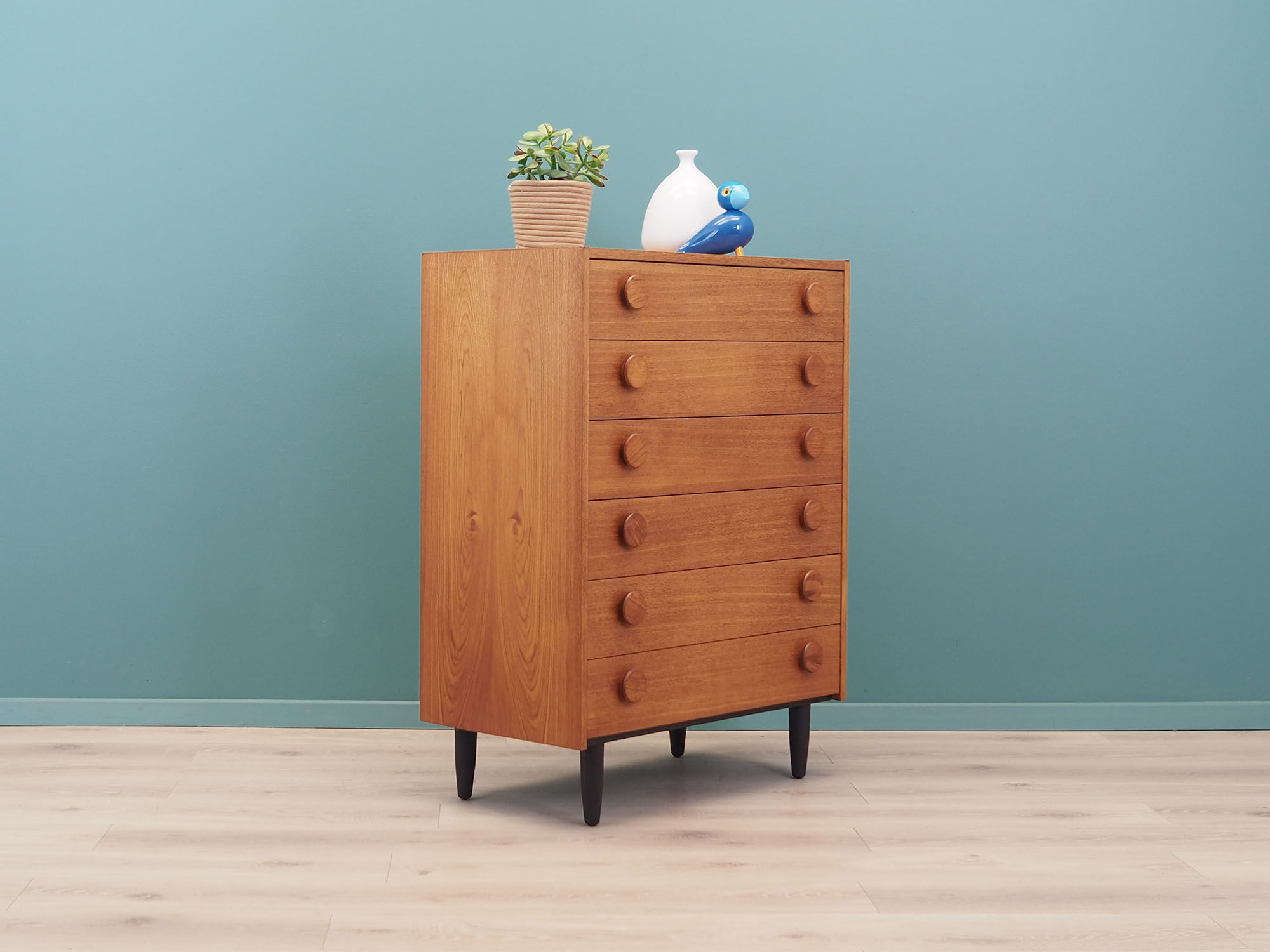 Teak chest of drawers, Danish design, 1970s, made in Denmark