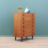 Teak chest of drawers, Danish design, 1970s, made in Denmark