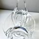 Large basket or fruit bowl in crystal Art Vannes France