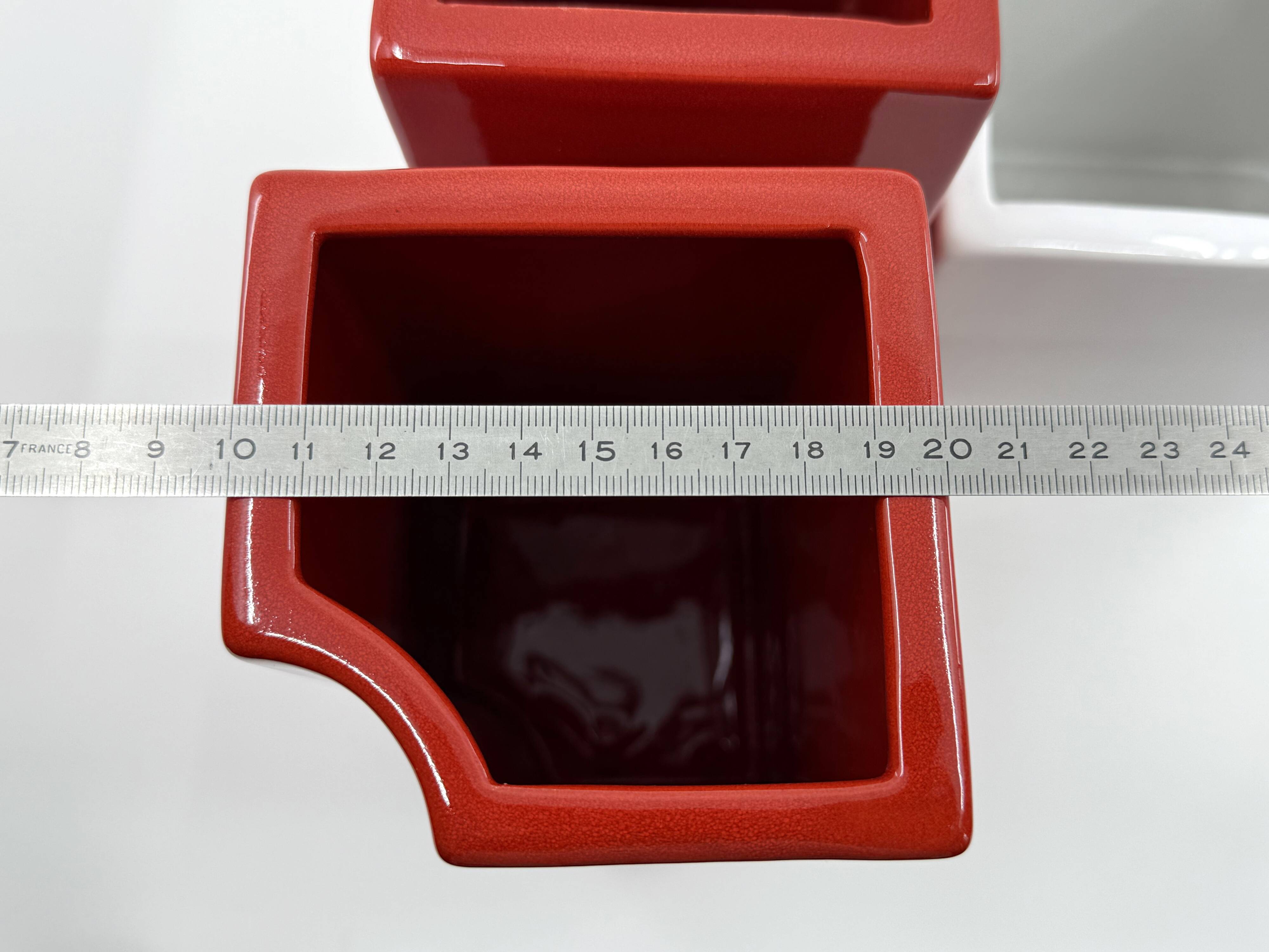 Very rare set of 3 ceramic vases • Pierre Cardin • Circa 1968