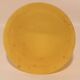 Mushroom lamp yellow glass paste spotted red