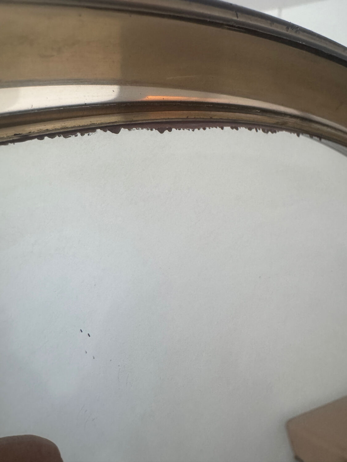 1970s Gilac smoked plastic mirror