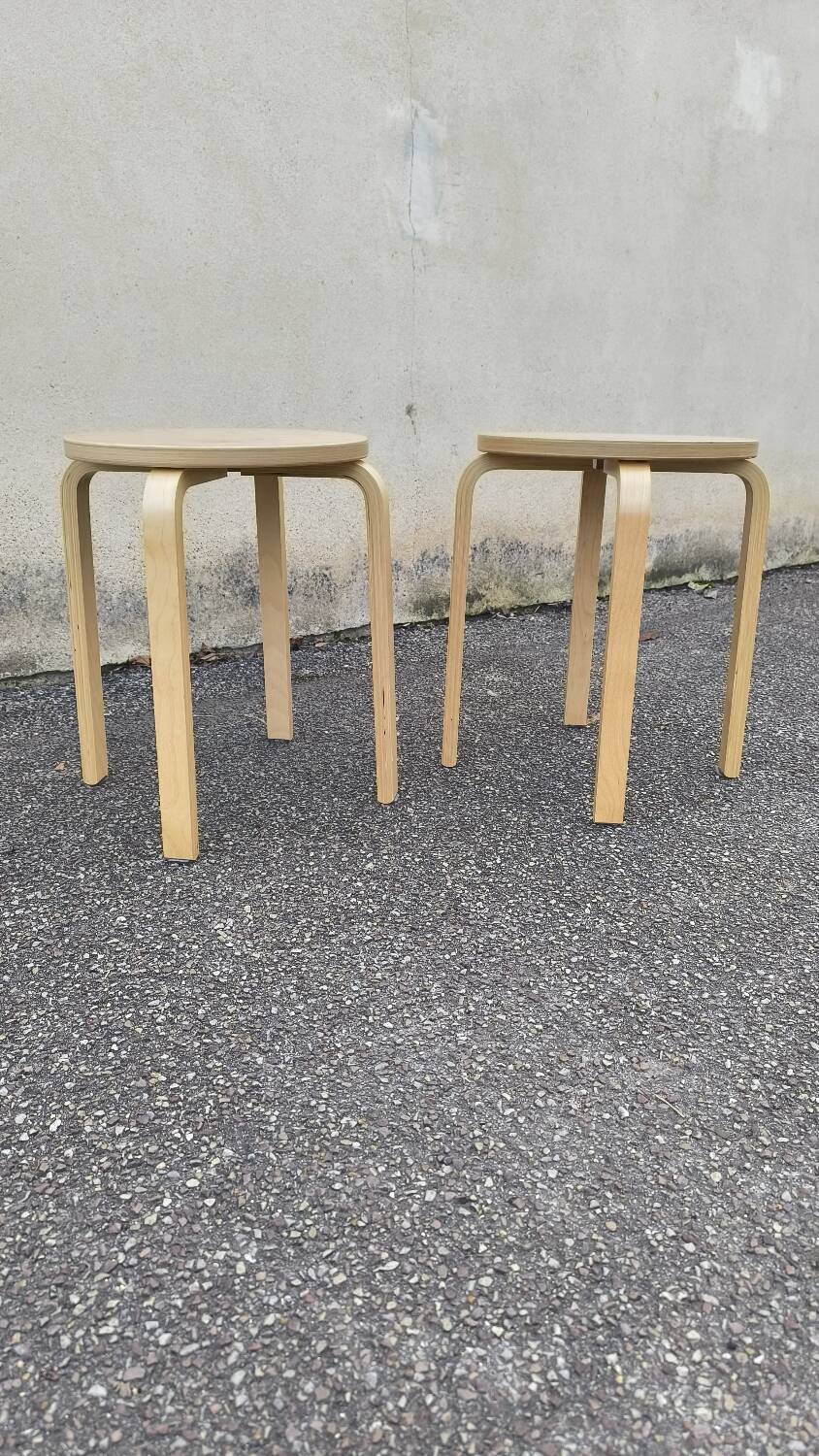 Paire de tabouret Frosta 1990