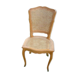 Wooden chair and vintage cannages