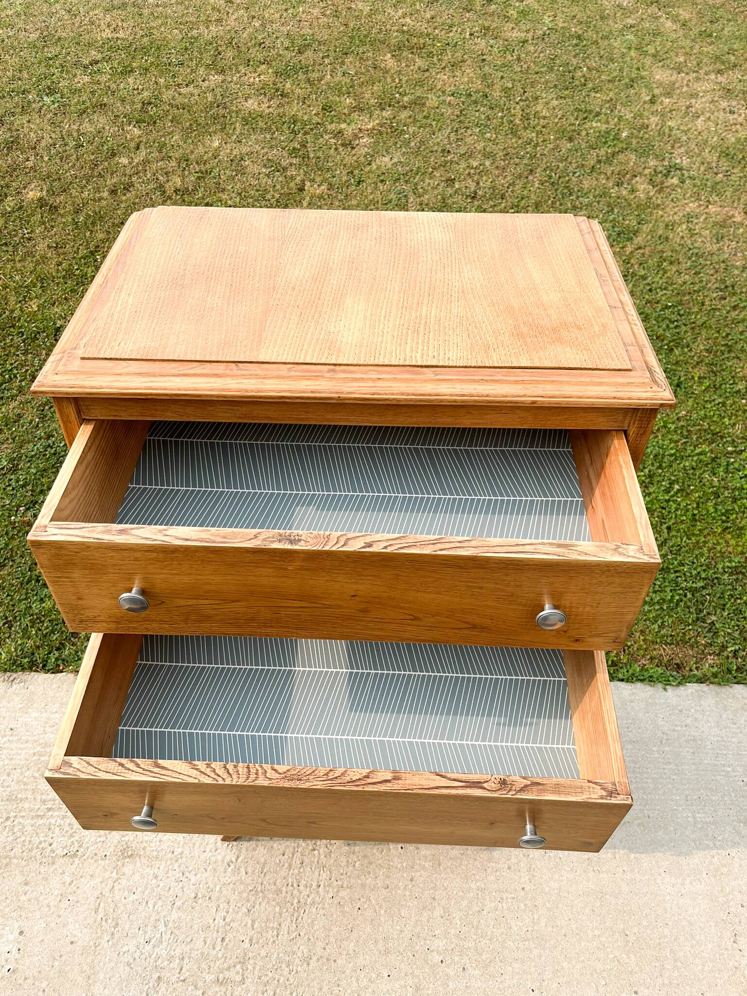 Chiffonnier à 5 tiroirs , pieds compas