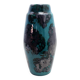 Vintage ceramic vase with enamel and glaze