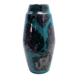 Vase vintage en céramique émaillé et glaçure